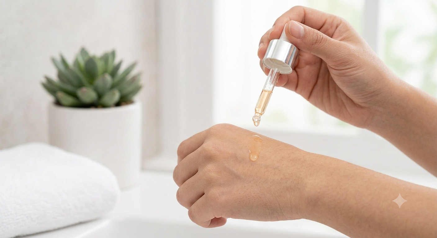 Non-staining topical curcumin serum application